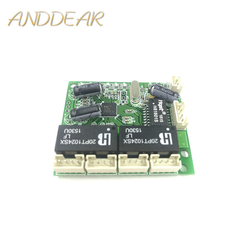 Mini extra kleine 3/4/5 port 10/100 Mbps techniek schakelaar module netwerk toegangscontrole camera prachtige compacte PCBA board OEM