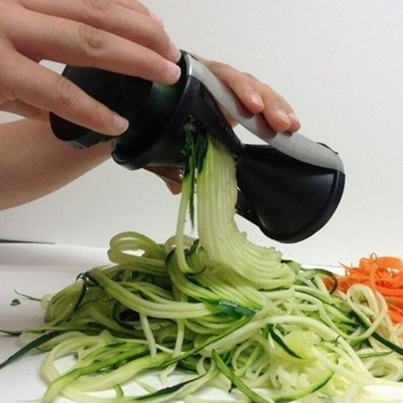 Модные спиральные овощерезка нож для резки и очистки фруктов от кожицы кухня Twister Кухня пособия по кулинарии инструмент спиральный резак