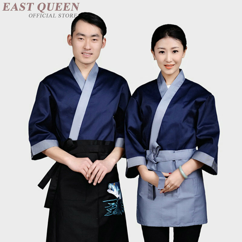 Sushi costume sushi chef uniform accessories Japanese restaurant uniforms chef jackt clothes waiter catering clothing  DD1035