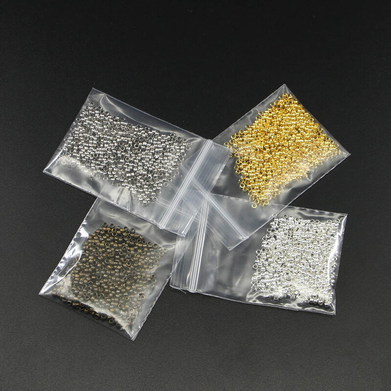 Accesorios para fabricación de joyas, 500 unids/lote, 2,5, 3,5, 4mm