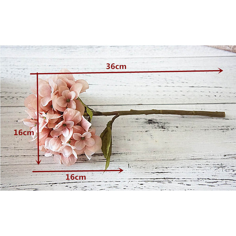 Autumn silk hydrangeas artificial flowers wedding flowers bridal bouquets decoration for table home fake flowers outdoor craft