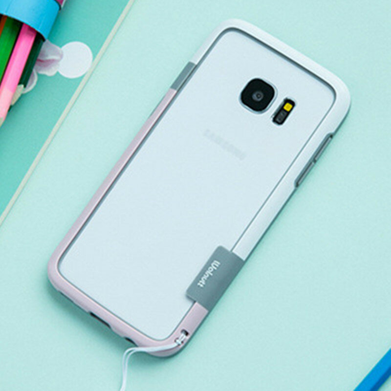 Pour samsung S7 S7 edge Note8 de luxe robuste armure hybride couverture souple cadre TPU étui pour samsung Galaxy S8 S9 plus téléphone Arc pare-chocs