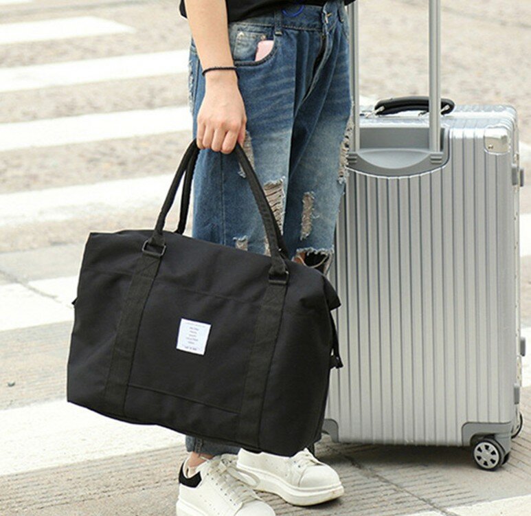 حقيبة سفر قماشية متعددة الاستخدامات ، حقيبة كتف مفردة ذات سعة كبيرة لبناء الجسم ، حقيبة سفر متعددة الوظائف