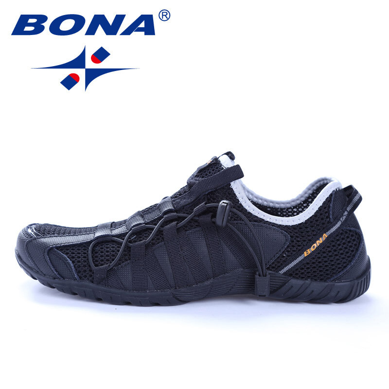 BONA nowy popularny styl mężczyźni buty do biegania zasznurować buty sportowe Outdoor Walkng buty do biegania wygodne szybka darmowa wysyłka