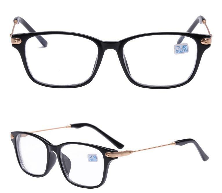 Nearsight-gafas para miopía de Metal + PC, montura de lentes, dioptrías, 1-1,5-2-2,5-3-3,5-4, acabado de calidad