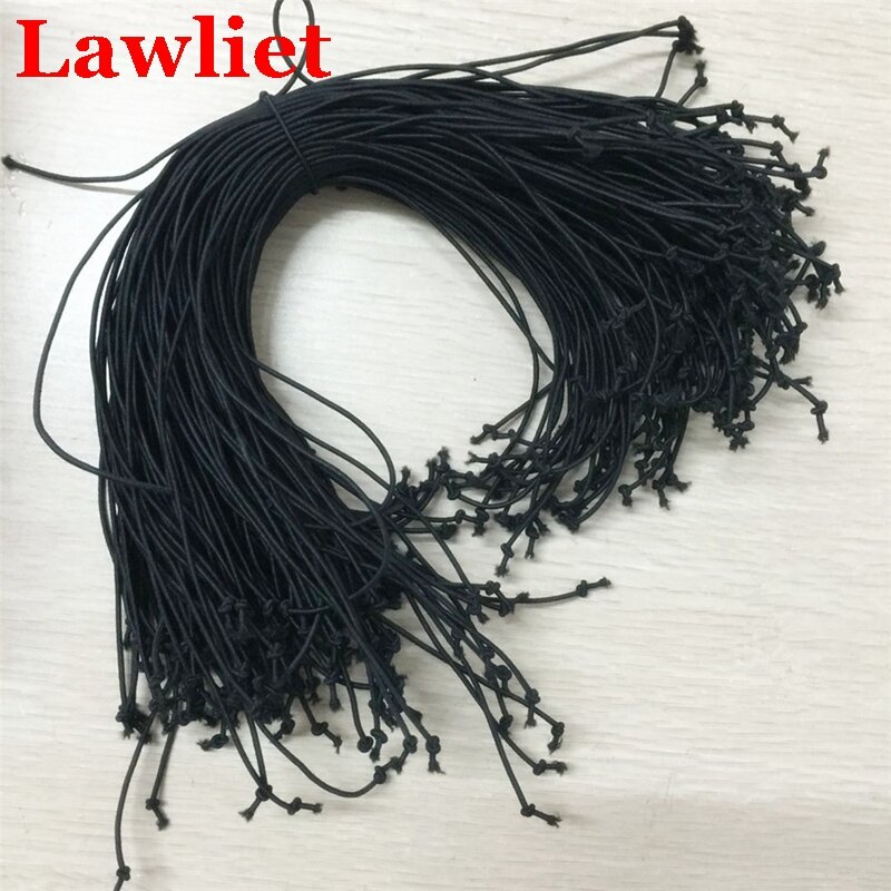 Эластичная веревка для шляп, черного цвета, 20 шт./лот, для всех видов рукоделия, веревка B104