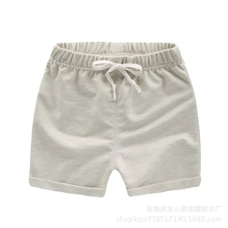 Verão crianças shorts de algodão shorts para meninos meninas marca shorts da criança calcinha crianças praia calças esportivas curtas roupas do bebê