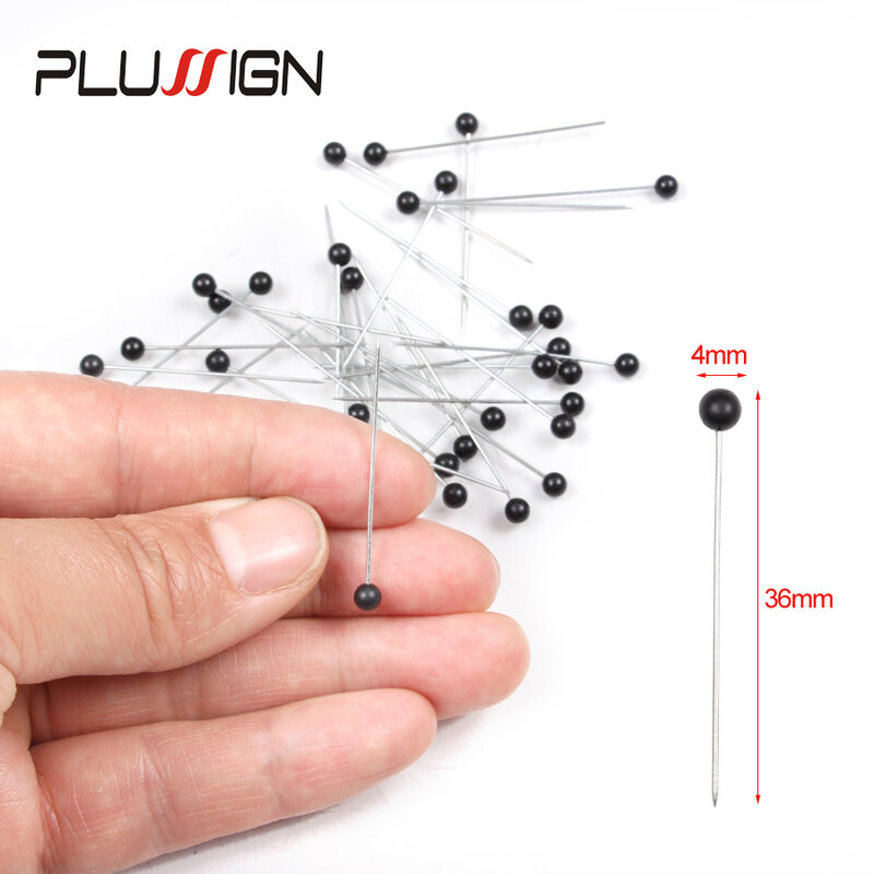 สีตรง Pins ไข่มุกหัว DIY ปักตกแต่งเย็บ Dressmakers Pins สำหรับเครื่องประดับทำ 50 ชิ้น/กล่อง