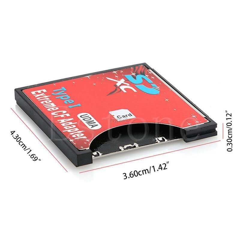 Speed SDXC SDHC SD auf CF Compact Flash Speicher Kartenleser Adapter Typ I Hohe Drop Schiff