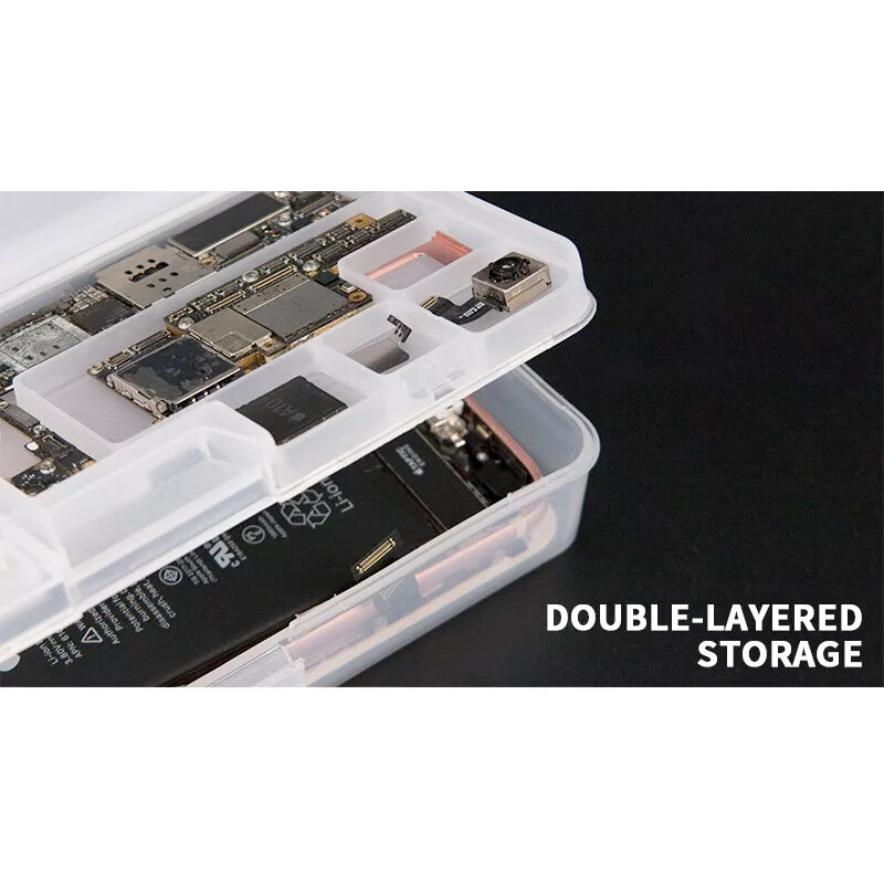 5pcs/lot SUNSHINE SS-001A Mobile Phone LCD Screen Mainboard IC Parts Repair Multi-function Storage Box