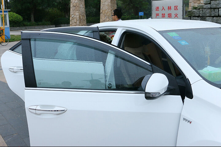 Visera Exterior de plástico para Nissan Sentra 2012, 2013, 2014, 2015, ventana, protector contra la lluvia y el sol, Deflector
