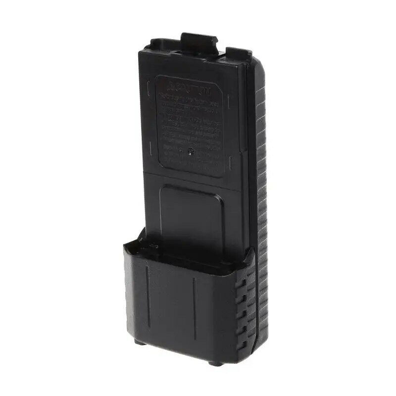 Caixa de som walkie talkie baofeng embutida, estendida 6x bateria aa, proteção preta para uv5r uv5re tonfa tf uv985 tyt th f8