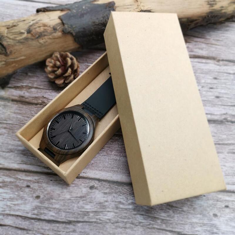 Al mio fidanzato-orologio in legno inciso orologi da uomo di lusso anniversario di festa di compleanno regali militari per lui orologio da polso in ebano
