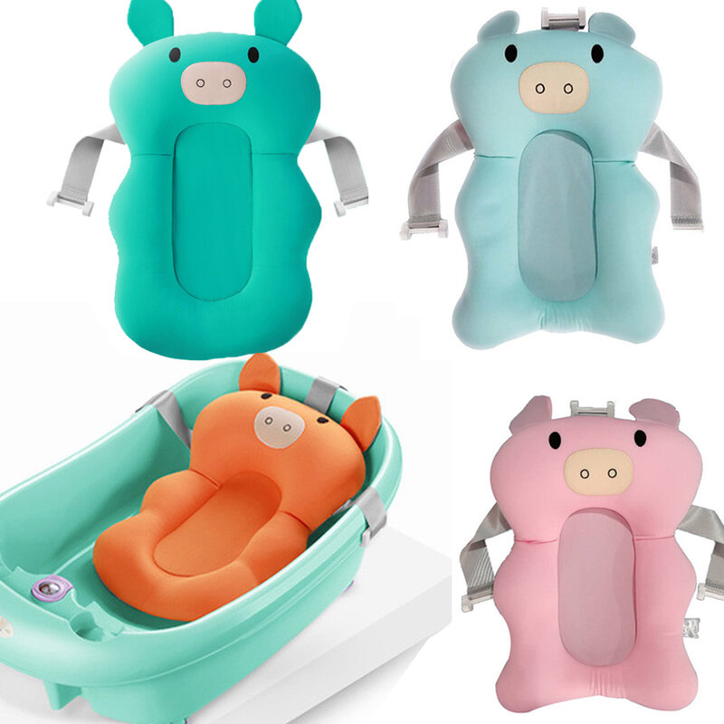 Alfombrilla de ducha para bebé portátil de dibujos animados de seguridad para recién nacido mat
