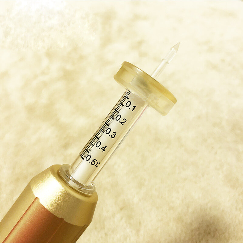 0,5 ML Ampulle Kopf Medizin Spritze Nadeln für Hyaluronsäure Stift Hyaluronsäure Gun Peptid Therapie Zerstäuber Anti Falten Anti Aging