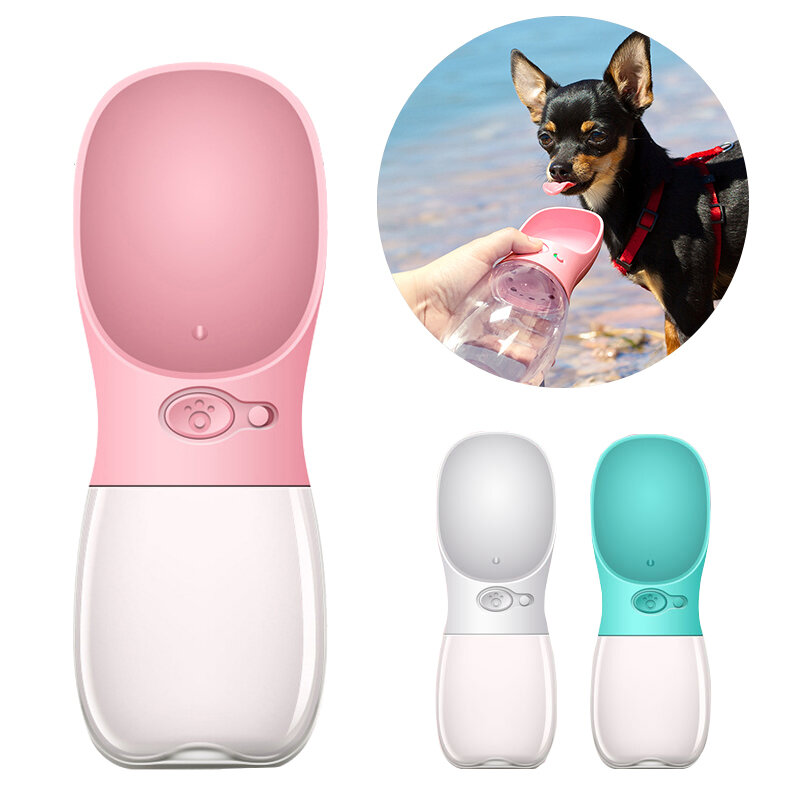 Botella de agua portátil para perros pequeños, grandes, para viaje, para cachorros y gatos, tazón para beber, dispensador de agua al aire libre para mascotas, producto para mascotas