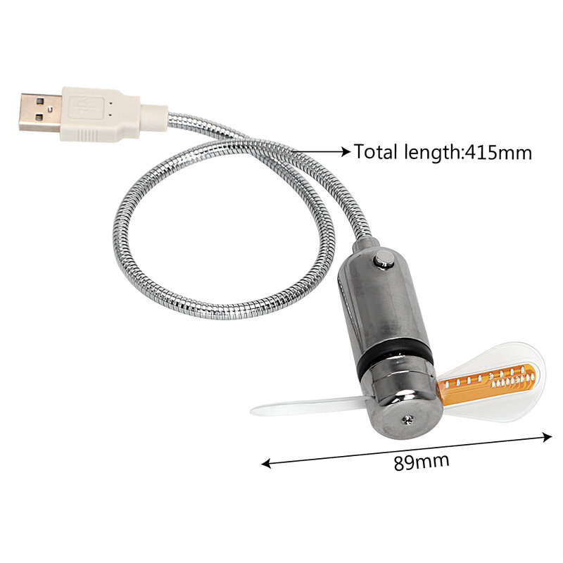 ITimo Beste-verkauf Neuheiten Leuchtenden Echten Zeit Uhr Uhr Beleuchtung Sommer Mini USB LED Nacht Licht Fan Licht Ring display