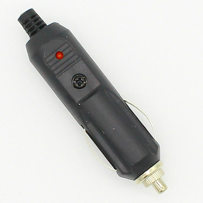 1 peça adaptador de tomada para acendedor de cigarro em automóvel, fusível de led 12 v 12 volts dc
