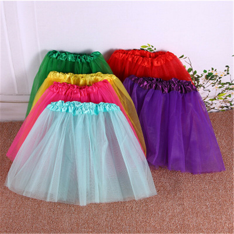 Gonna Tutu per bambina Cute Kids Princess Tulle gonne Summer Children Party Ribbon Skirt Girls Dance Pettiskirt
