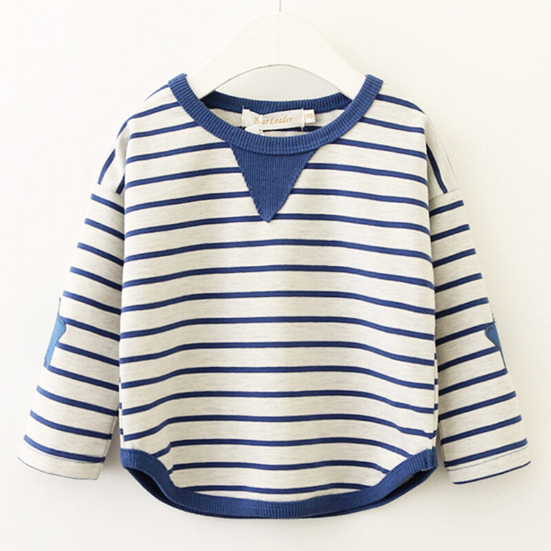 Spring Autumn Children's Wear Boys Cotton Striped Sweaters Infant Casual Turtleneck Tops Special Clearance long sleeve shirt