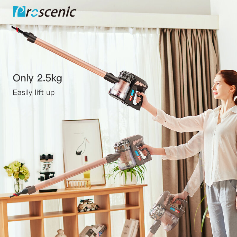 Proscenic P8 plus Ultra Quiet Vacuum Cleaner Upright  Vertical/HandHeld Vacuum Cleaners Aspirator 15000Pa Strong Power For Home