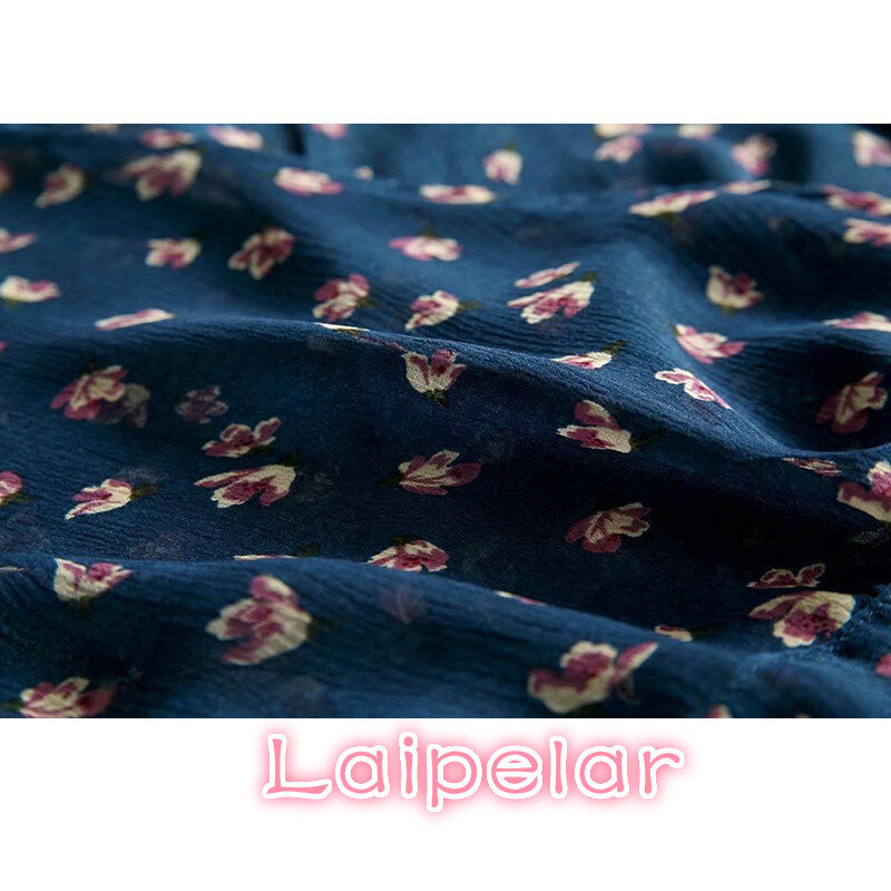 Sommer korean floral print chiffon bluse Sexy frauen tops und bluse bogen lange hülse kimono shirts blusas dame crop tops