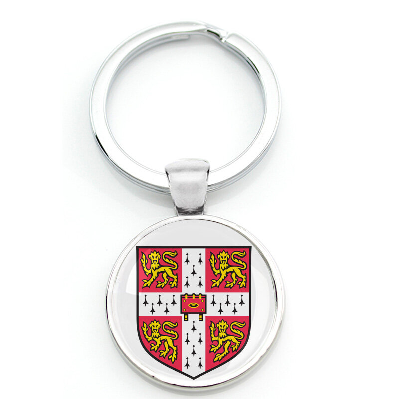 Universitäts logo Schlüssel anhänger Schul abzeichen Schlüssel ring berühmte Hochschulen Schlüssel ring Emblem Schlüssel bund Metall Schlüssel anhänger Halter für Ernte schüler