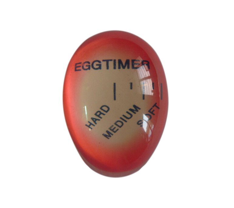 Temporizador em resina para ovo que muda de cor, material de resina perfeito, ovos cozidos por temperatura, timer vermelho, ferramentas de cozinha