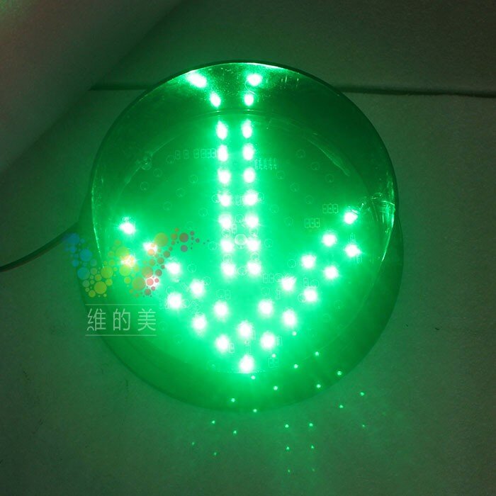 Dc12v 200mm 8 polegada led luz de tráfego verde seta tráfego luz substituição para promt