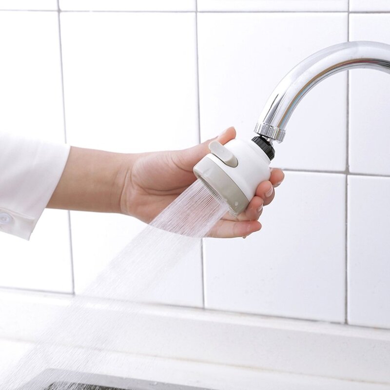 1pcs 360 Degree Water Bubbler Swivel Head Water Saving Nozzle Tap Adapter Kitchen Water Sprinkler Water Saving Device Sale