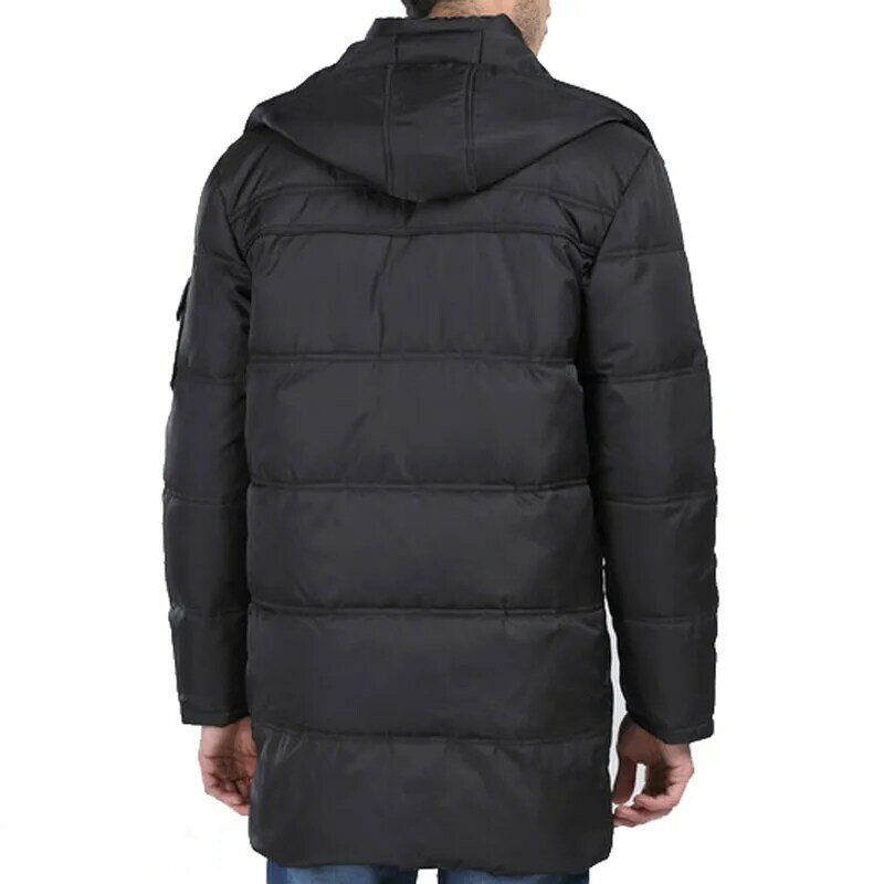 긴 소매 캐주얼 따뜻한 다운 재킷 플러스 사이즈 155kg 6XL 7XL 8XL, 두꺼운 겨울 의류