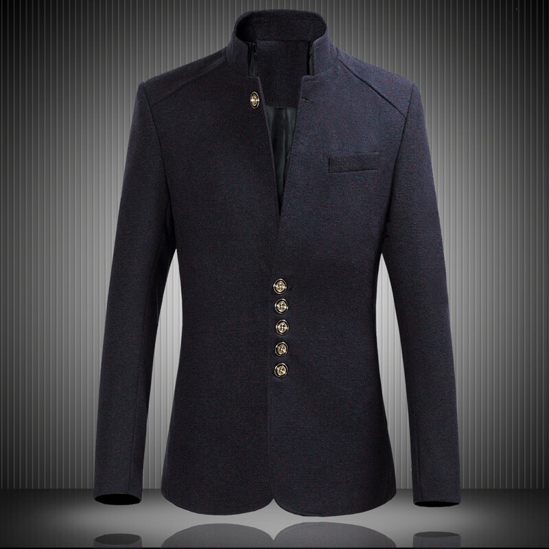 Spring Men's Casual Long Sleeve Suit Jacket ,High-quality single-breasted collar suit men's clothing ,Chinese style Blazers