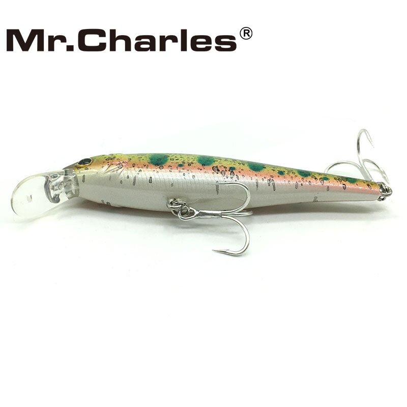 Mr. charles-プロの釣りルアー,フローティングスーパーシンキングルアー,ハードベイト,80mm/9g, 0-1m, cmc019