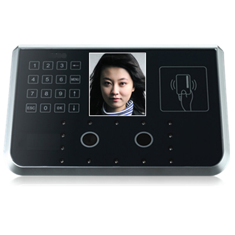 F910漢王顔認識システム時間出席 & アクセス制御のサポート2 18k顔 & 10 18kなし顔ユーザー & rfidカード読込み