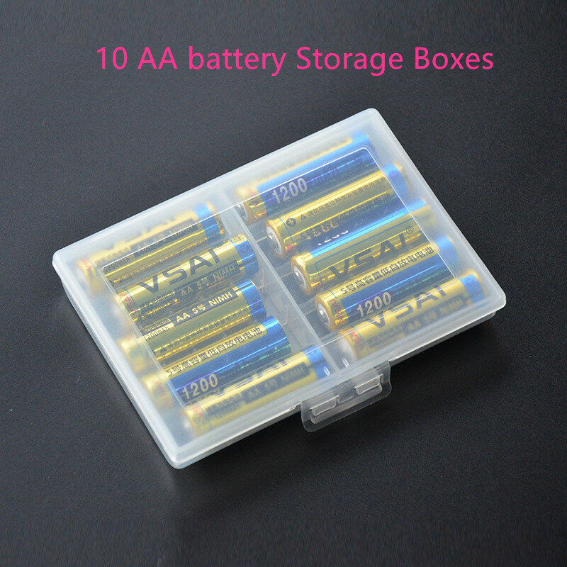 Boîte de support de batterie en plastique, couvercle de boîtier, conteneur pour AA AAA 18650 1450016340 17500 CR123A, boîtes de rangement, livraison gratuite