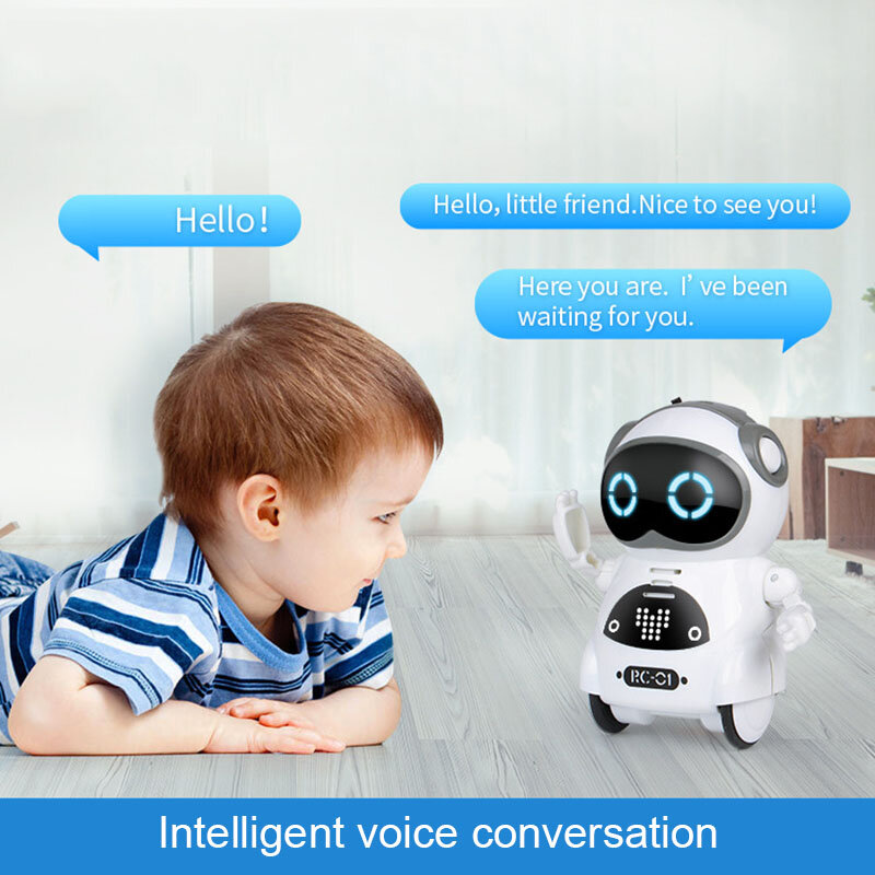 جديد متعدد الوظائف الكهربائية صوت الذكية جيب صغير روبوت التفاعل التعليمي المبكر حكاية روبوت