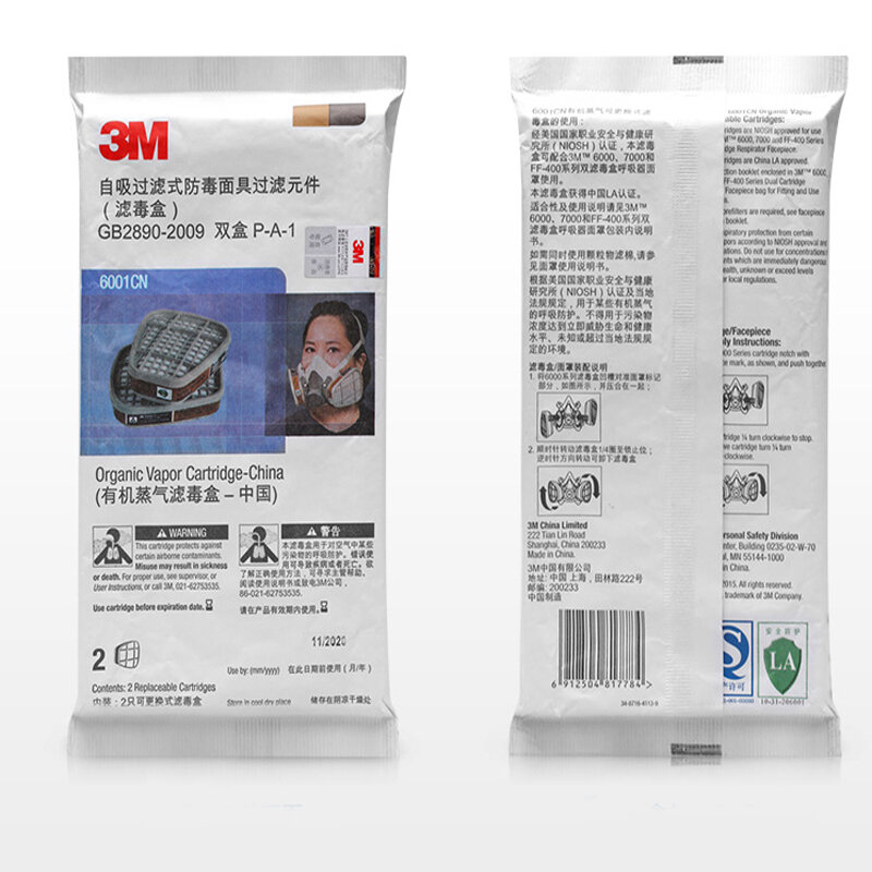 3M cartridge filter 6001 6002 6003 6006 Cooperate with 3M 6200 7502 6800 mask together use
