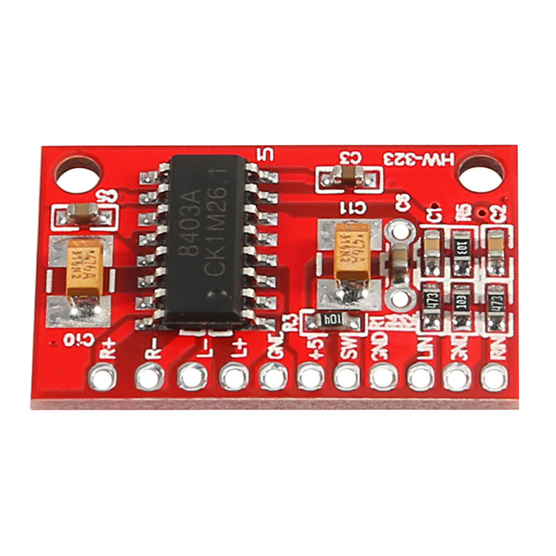 Aokin-módulo amplificador PAM8403, placa amplificadora de potencia Digital, Mini Clase D, 2 canales, 3W + 3W, fuente de alimentación USB