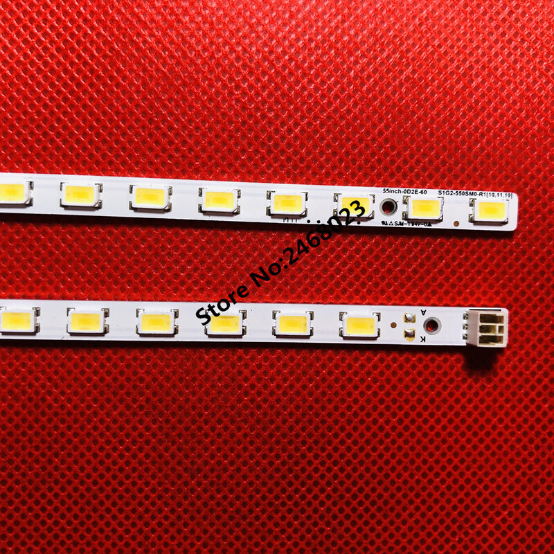 2 sztuk listwa oświetleniowa LED dla KDL-55HX750 LTI550HN02 LTY550HJ03 LJ64-02875A LJ64-02876A 55INCH-0D2E-60 S1G2-550SM0-R1