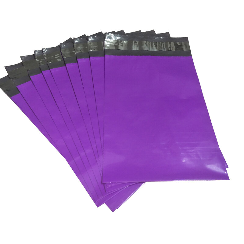 100pcs 6x9inch Purple Poly Mailer 15x23cm Self Adhesive Post Mailing Packaging Mailer with self seal Postal Envelopes