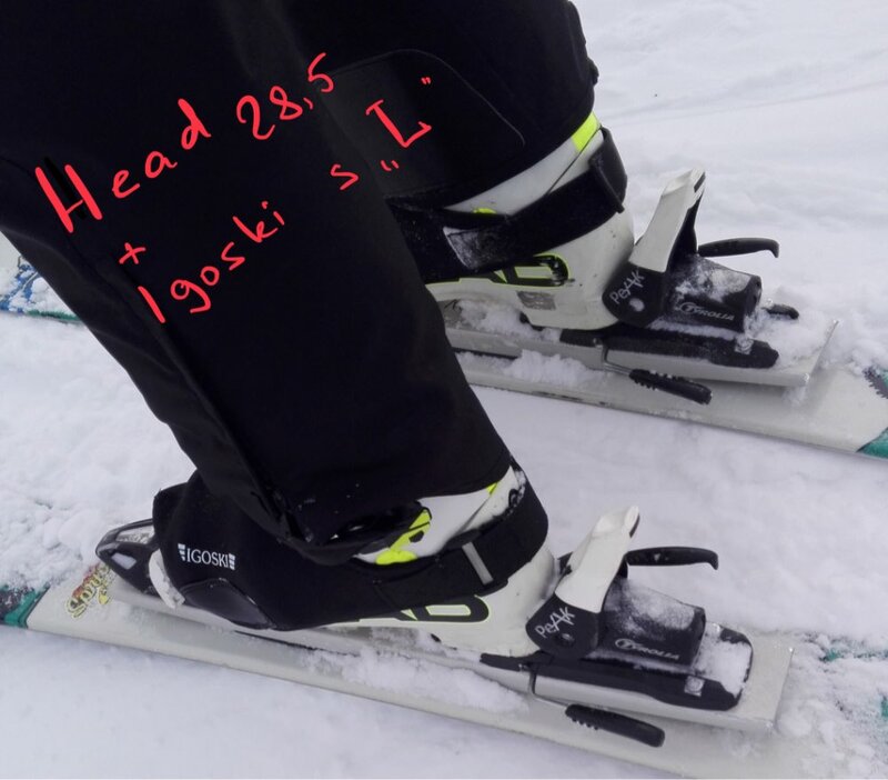IGOSKI สกีและสโนว์บอร์ดกันน้ำอุ่นรองเท้า Snow BOOTS ครอบคลุม Protector