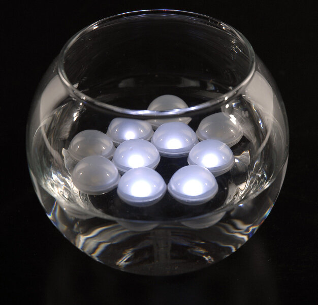 Kitosun-Bola de luz LED mágica de 2CM de diámetro, Bola de hada redonda flotante en el agua con un gancho colgante, 12 unids/paquete