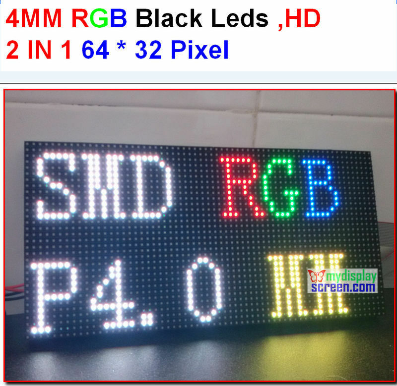 Full color P4 smd led module high resolution indoor rgb led display panel 256x128mm 64x32 pixel led screen