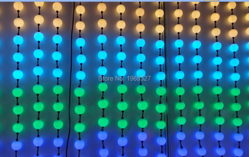 UCS1903 RGB LED Pixel Ball Light, DC 24V, Étanche IP65, Facture au client, 6 gibles, 35mm, 2500Pcs