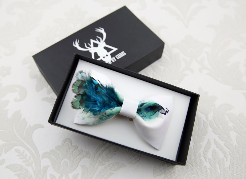 Corbata informal de plumas de pavo real para hombre, diseño original hecho a mano, azul y verde, novedad, envío gratis, 2016