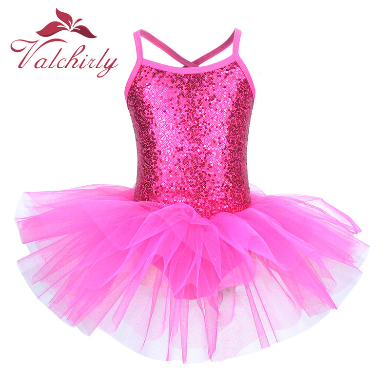 Ballerina Fee Prom Party Kostüm Kinder Pailletten Blume Kleid Mädchen Dance wear Gymnastik Ballett Trikot Tutu Kleid