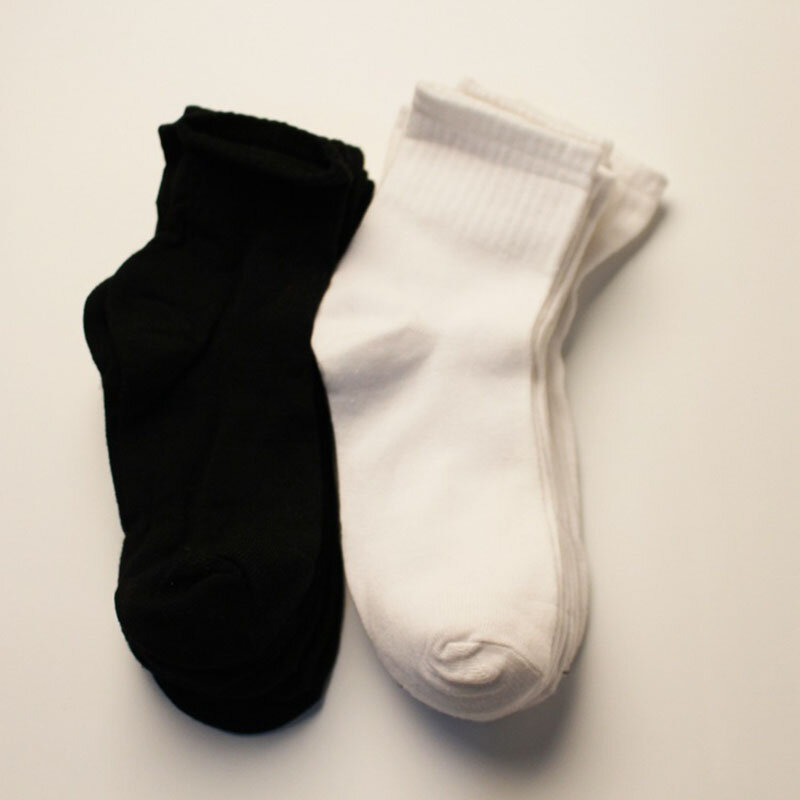 Носки мужские короткие 5 пар, дышащие прочные, летние, однотонные, повседневные, модные, превосходного качества, черные, размеры 39-43