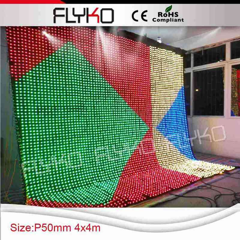 Spedizione gratuita P5cm 4X4 m di visione sfondo coperta display video tenda led luce tenda