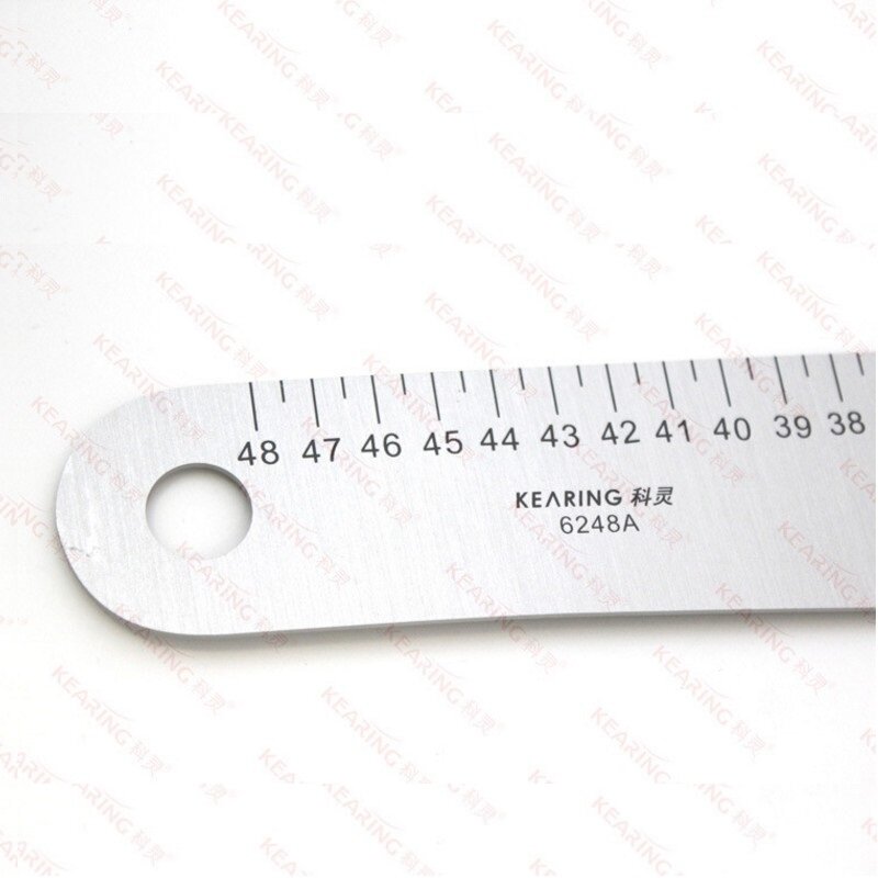 Règle à coudre en aluminium pour vêtements, 48cm, forme variable en métal, # 6248A