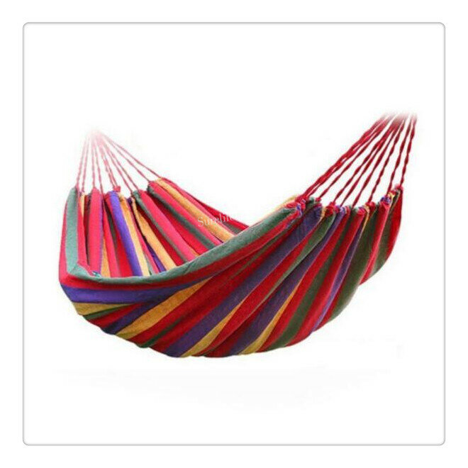 New Fashion Garden Sports Home Travel  Camping Outdoor Furniture Air Chair Hanging, Portable Cotton Fabric Hammock 190 x 80cm